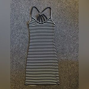 Aeropostale Black and White Striped Dress